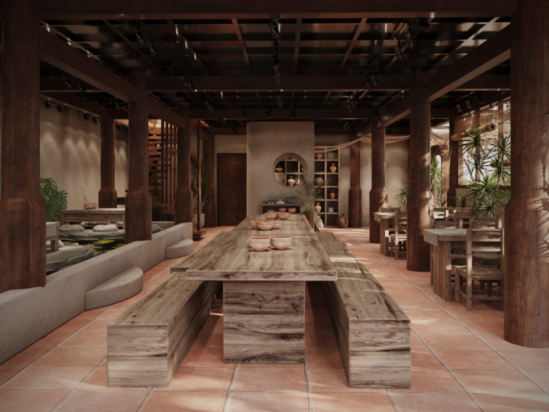 Tuan Khi - Download Free Restaurant Interior Model