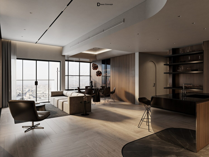 Trung Hau Tran -  Download Free Living Room Interior Model 