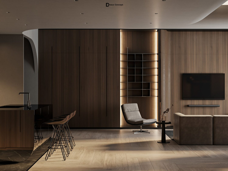 Trung Hau Tran -  Download Free Living Room Interior Model 