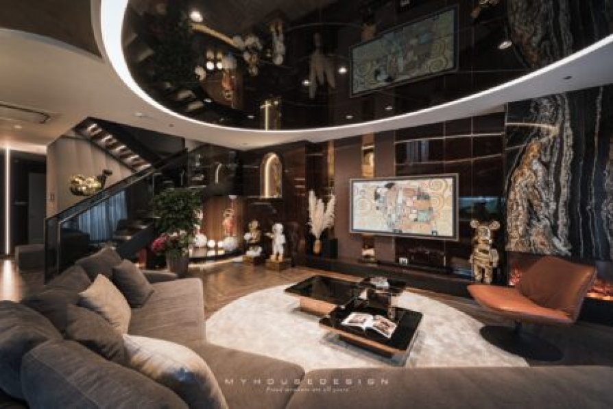 Kts Bui Vien - 3D Living Room - Kitchen Interior Model Download