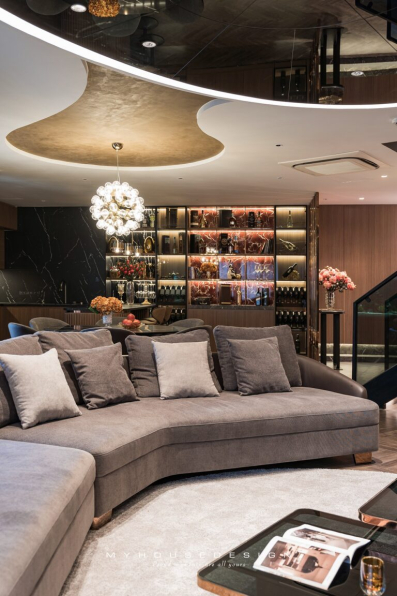 Kts Bui Vien - 3D Living Room - Kitchen Interior Model Download