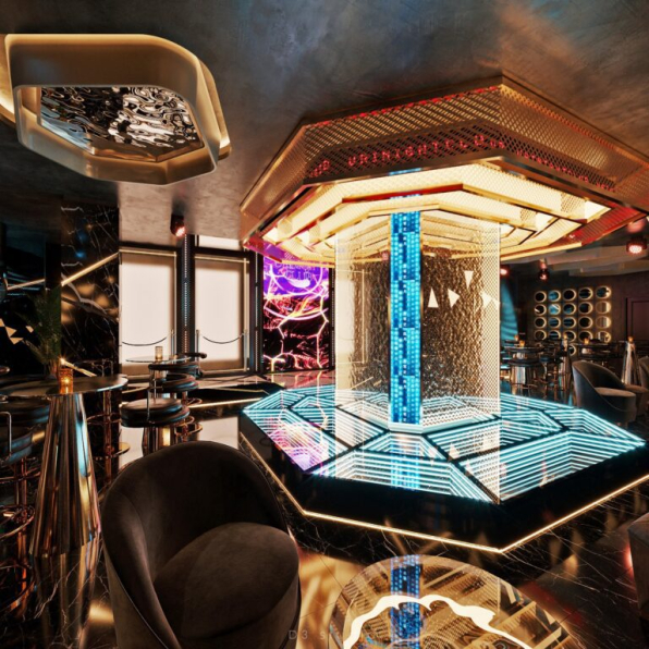 Ta Duyen - Download Free Bar Restaurant Interior Model 