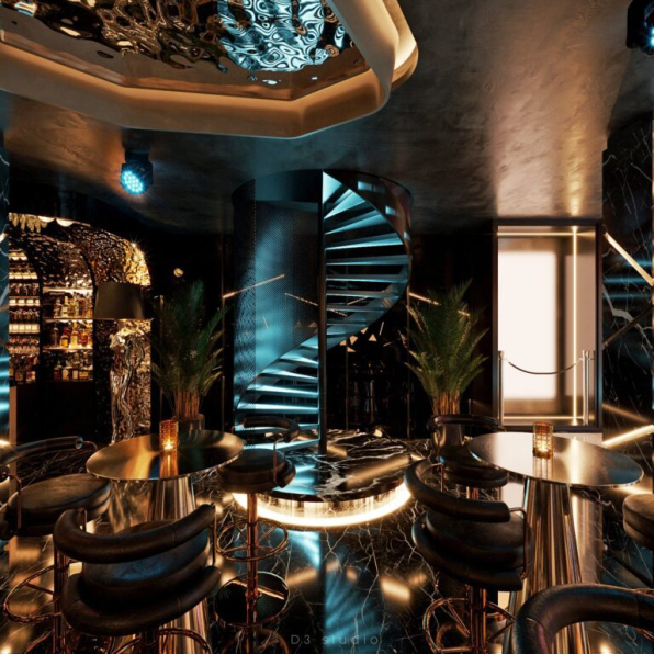 Ta Duyen - Download Free Bar Restaurant Interior Model 