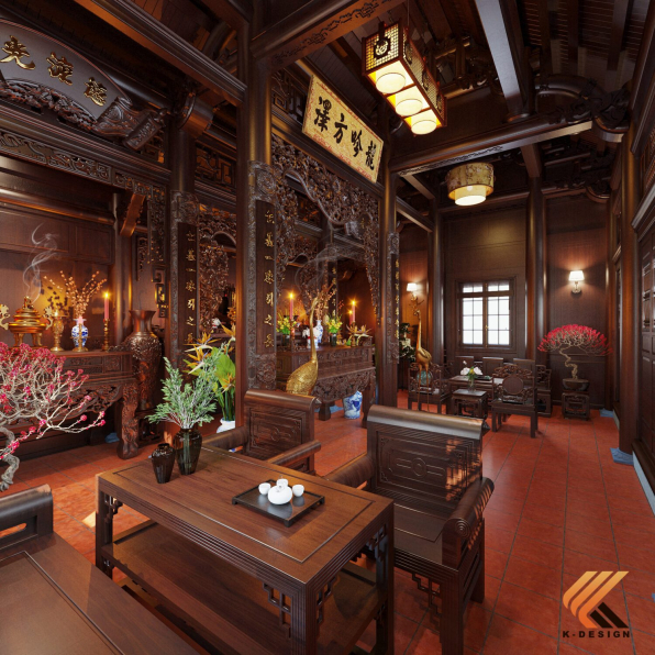 Tran Khoa - Free 3D Altar Room Interior Model Download 