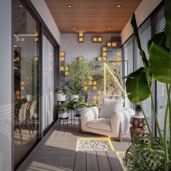 Mai - Free 3D Balcony Exterior Model Download