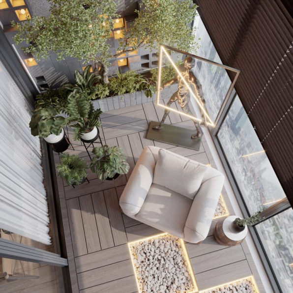 Mai - Free 3D Balcony Exterior Model Download