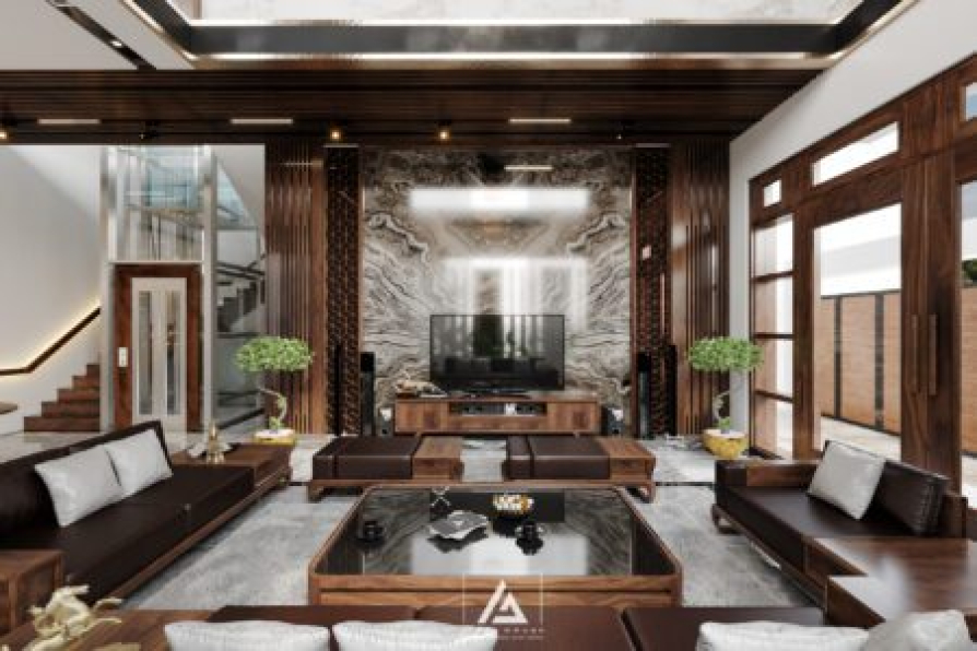 Vu Viet Dung - 3D Living Room - Kitchen Interior Model Download 