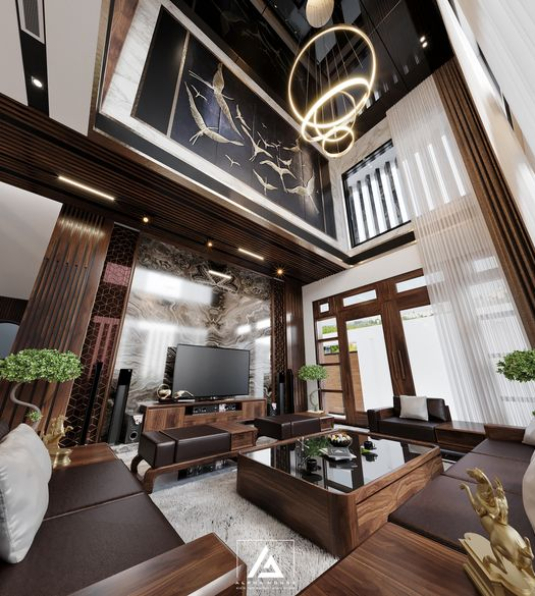 Vu Viet Dung - 3D Living Room - Kitchen Interior Model Download 