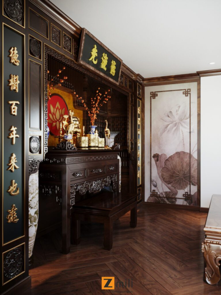 Tran Hoang Nghia - Free 3D Altar Room Interior Model Download 