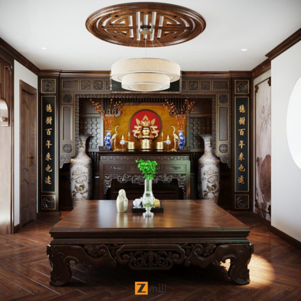 Tran Hoang Nghia - Free 3D Altar Room Interior Model Download 