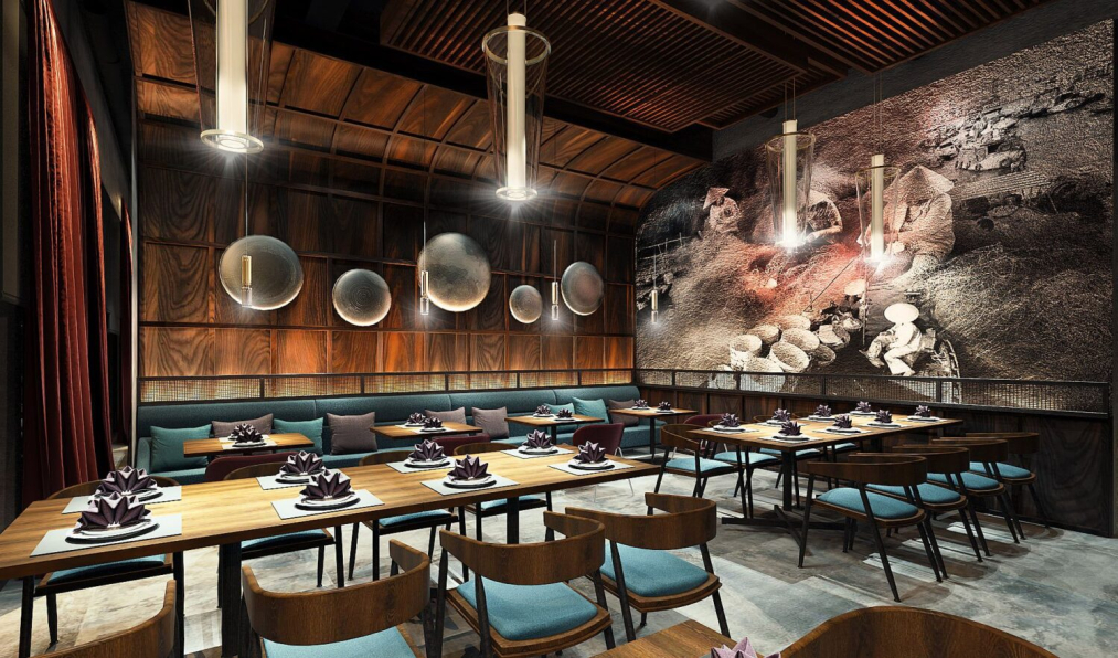 Huy Bui - Download Free Restaurant Interior Model 