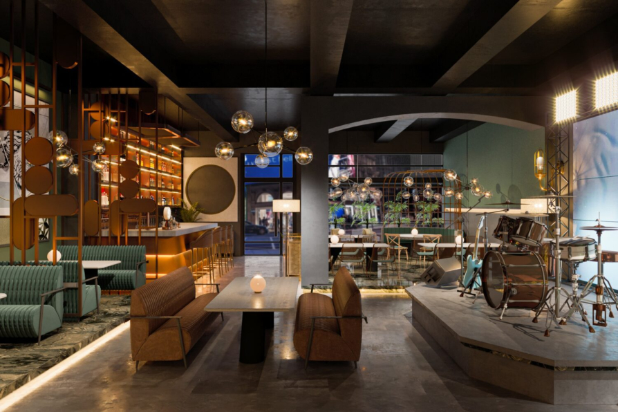 Phung Manh Ha - Download Free Restaurant Interior Model 