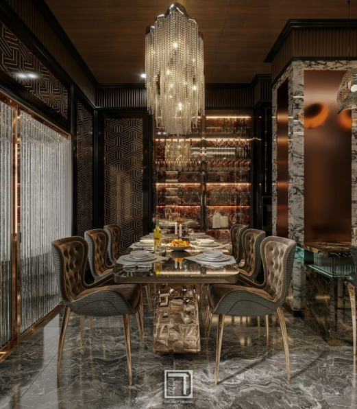 Ng Duc Trung - 3D Living Room - Kitchen Interior Model Download 