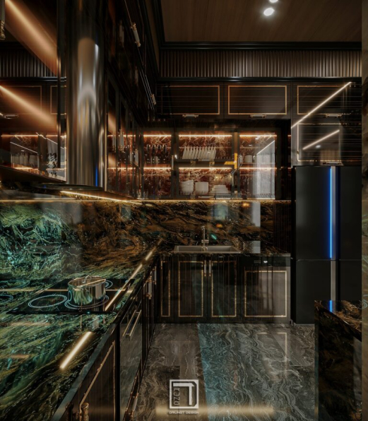 Ng Duc Trung - 3D Living Room - Kitchen Interior Model Download 