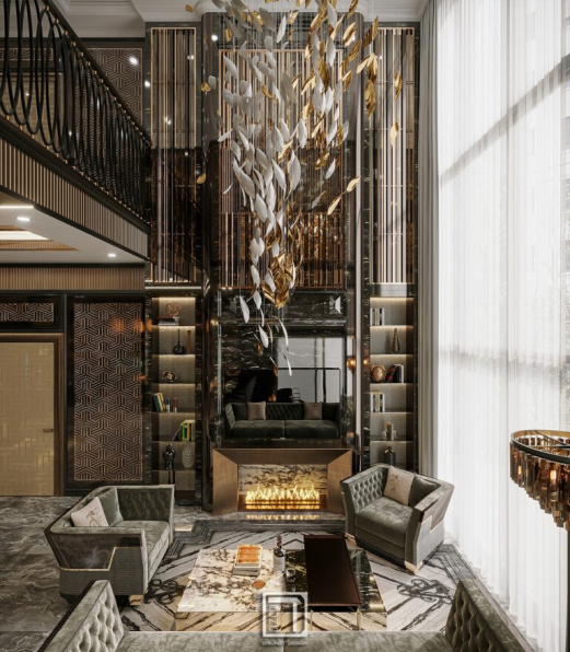 Ng Duc Trung - 3D Living Room - Kitchen Interior Model Download 