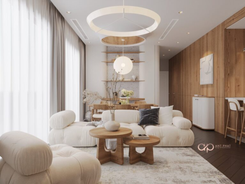 Bui Khong Bay - 3D Living Room - Kitchen Interior Model Download 