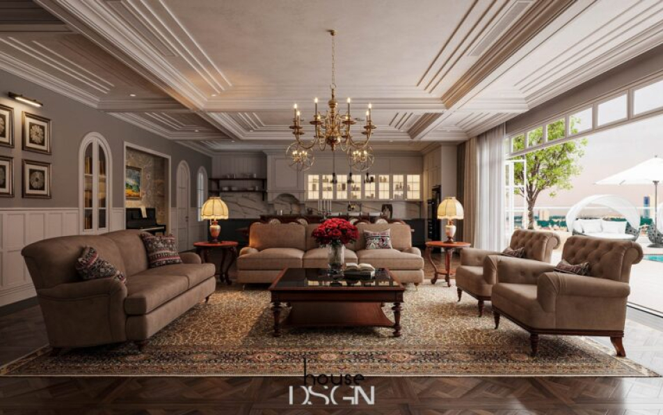 Nhan Le - 3D Living Room - Kitchen Interior Model Download 