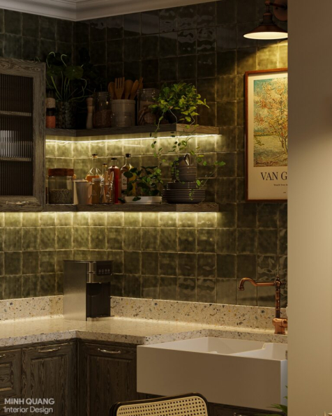 Nguyen Minh Quang - 3D Living Room - Kitchen Interior Model Download 