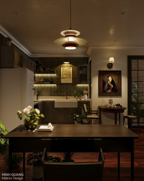 Nguyen Minh Quang - 3D Living Room - Kitchen Interior Model Download 