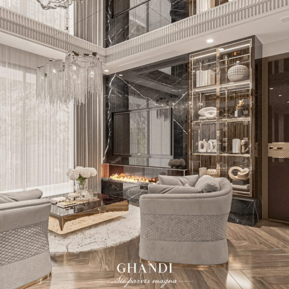 Luu Dao Tu - 3D Living Room - Kitchen Interior Model Download 