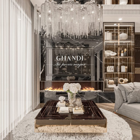 Luu Dao Tu - 3D Living Room - Kitchen Interior Model Download 