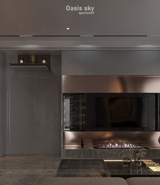 Hoang Dao Ngoc - 3D Living Room - Kitchen Interior Model Download