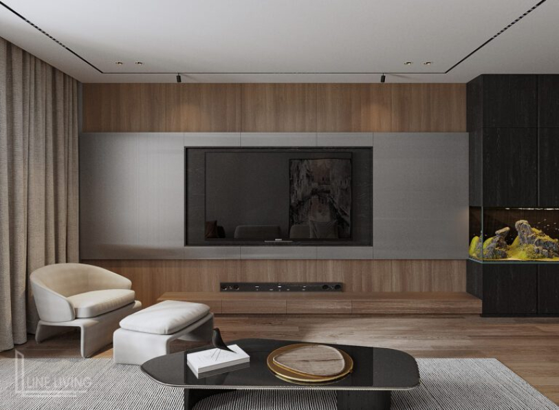  Nghiep Vu - 3D Living Room - Kitchen Interior Model Download