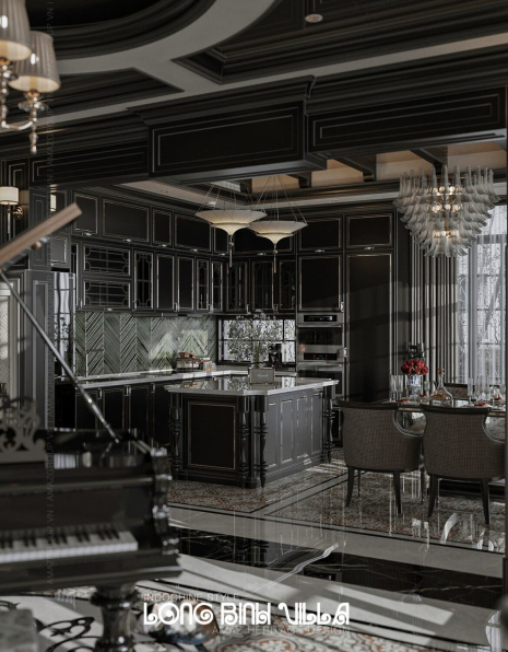 Tran Tien Viet - Indochine Living Room & Kitchen Interior Model Download