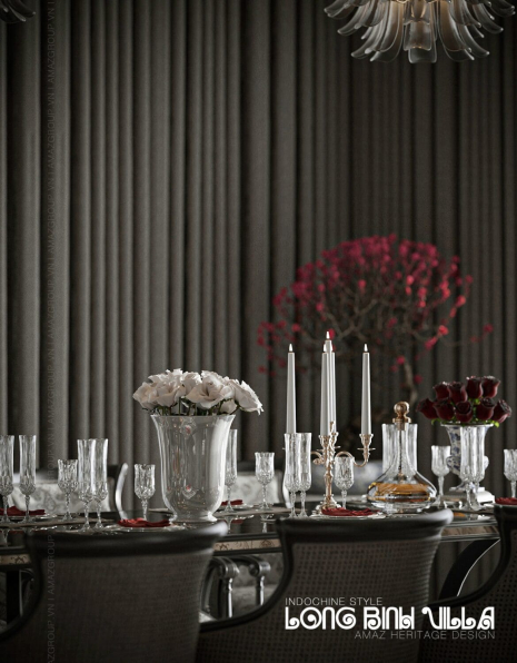 Tran Tien Viet - Indochine Living Room & Kitchen Interior Model Download