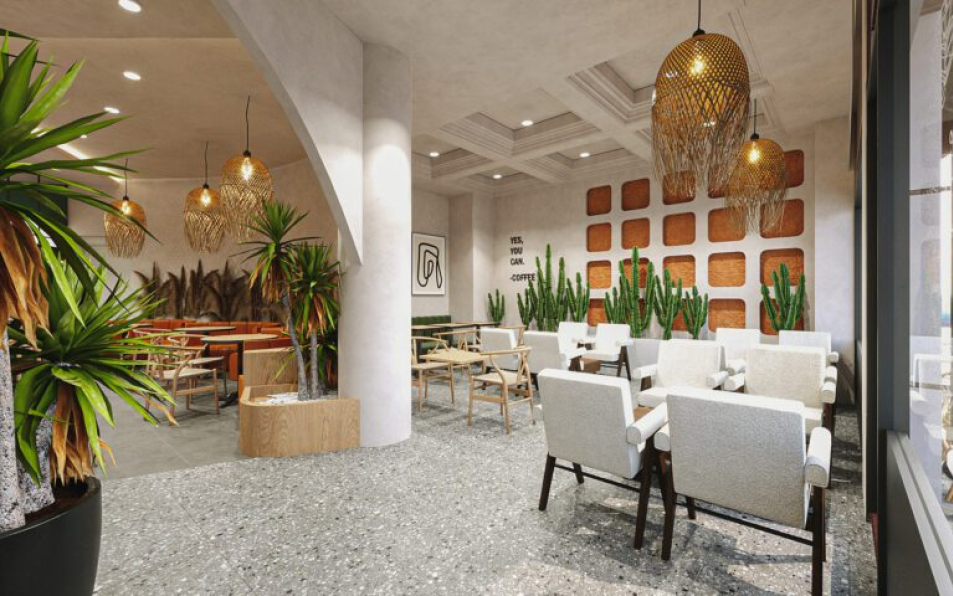 Mai Thu Giang - Free 3D Coffee Room Interior Model Download 