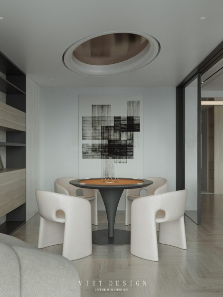 Hoa Tran - 3D Living Room - Kitchen Interior Model Download 