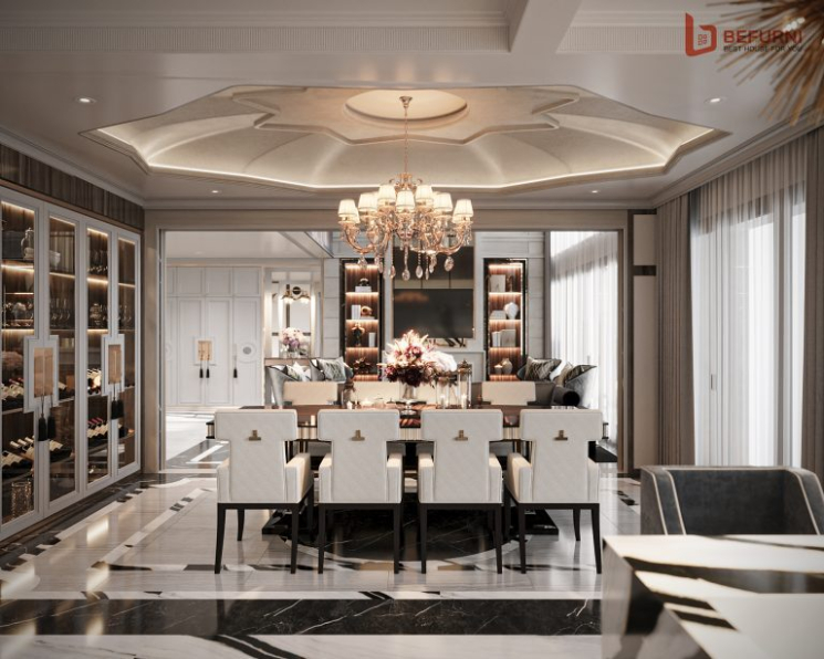 Tuan An - 3D Living Room - Kitchen Interior Model Download