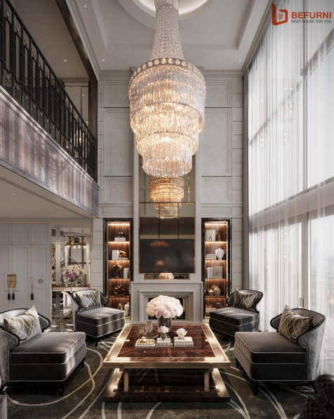 Tuan An - 3D Living Room - Kitchen Interior Model Download