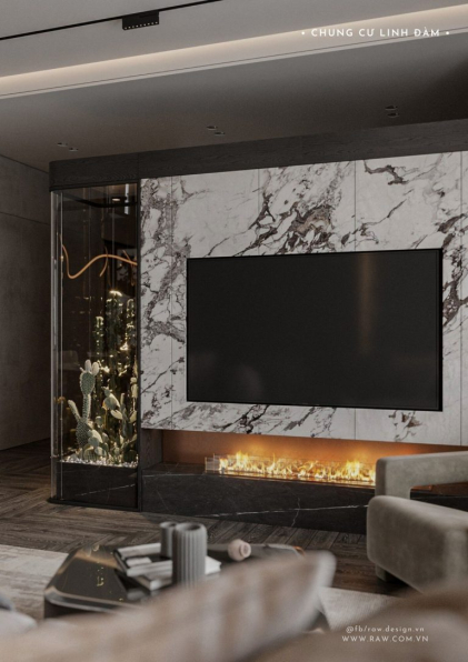 Nguyen Thanh Xuan - 3D Living Room - Kitchen Interior Model Download 