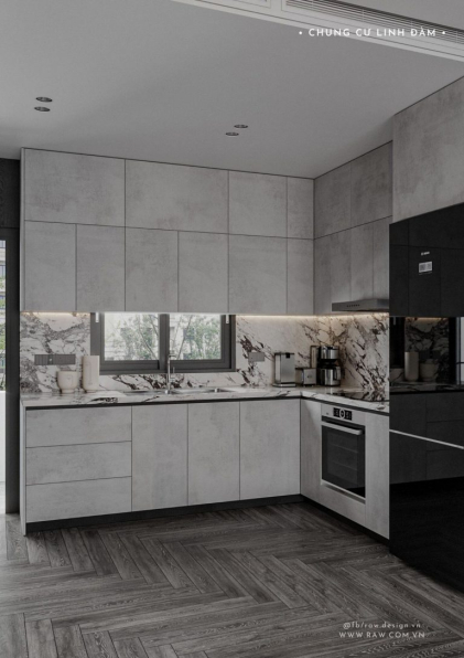 Nguyen Thanh Xuan - 3D Living Room - Kitchen Interior Model Download 