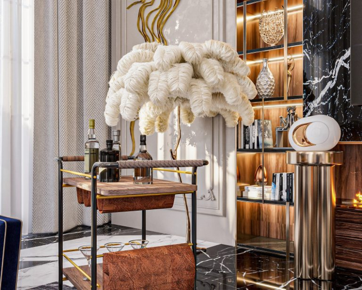 Mai Long - 3D Living Room - Kitchen Interior Model Download 