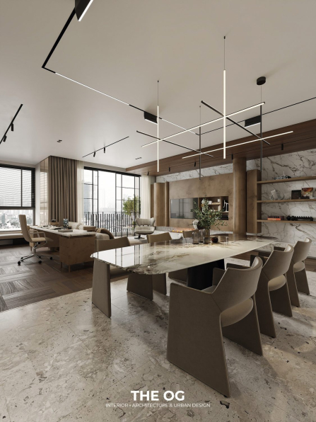 Hoang Nam - 3D Living Room - Kitchen Interior Model Download 