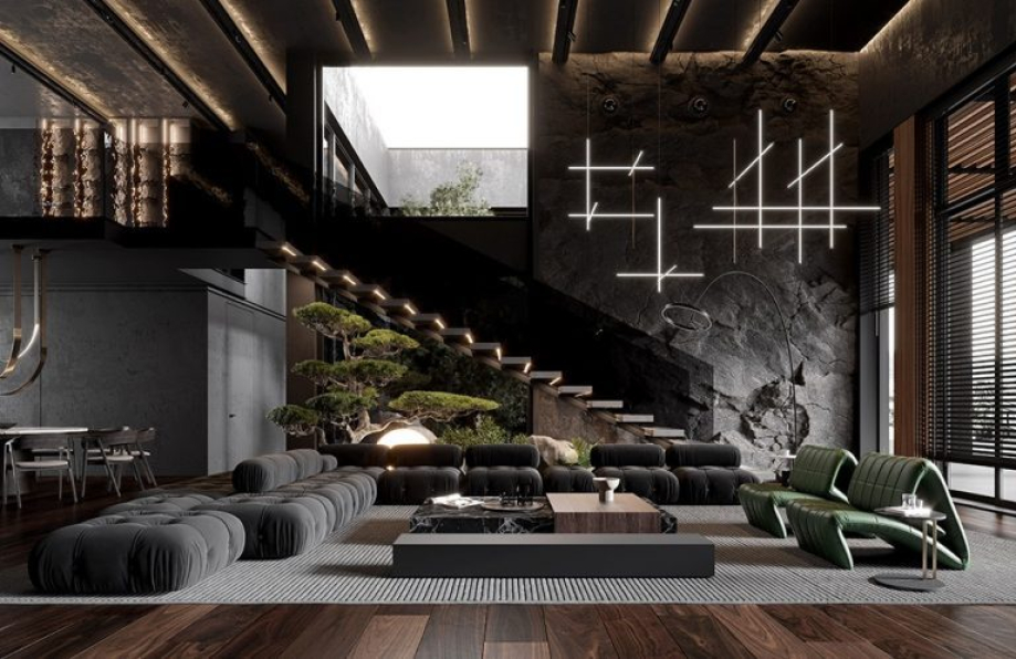 Kha Vi - 3D Interior Living Room Model For Free Download 