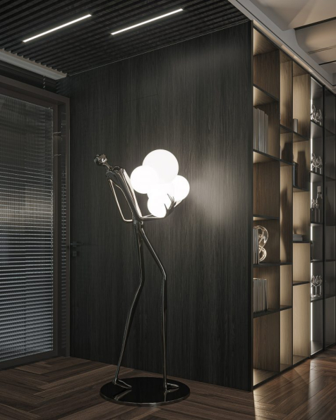 Dao Ngoc Tu - 3D Living Room - Kitchen Interior Model Download 