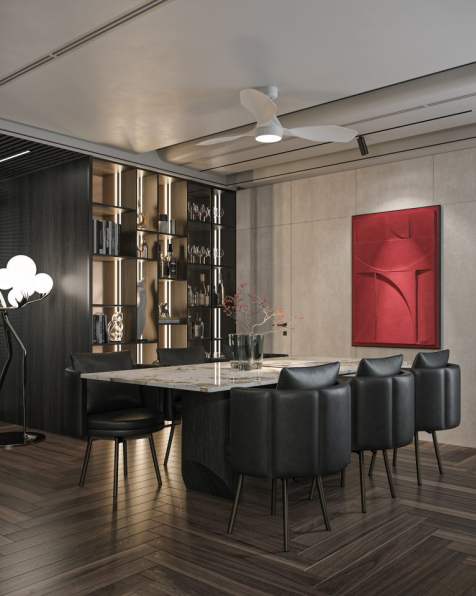 Dao Ngoc Tu - 3D Living Room - Kitchen Interior Model Download 