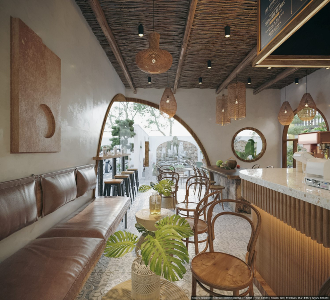 Kts Nhat Minh - Free 3D Coffee Room Interior Model Download 