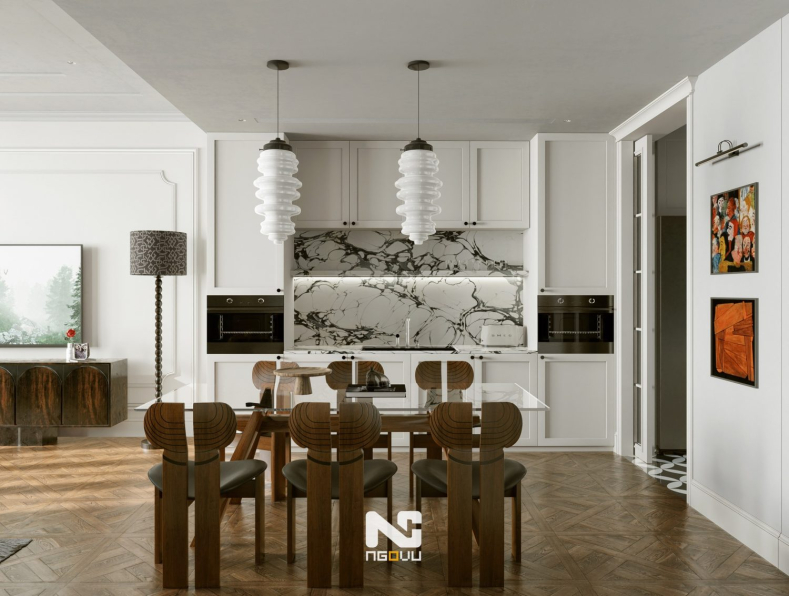 Ngo Dien Vu - 3D Living Room - Kitchen Interior Model Download 