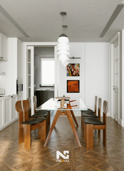 Ngo Dien Vu - 3D Living Room - Kitchen Interior Model Download 