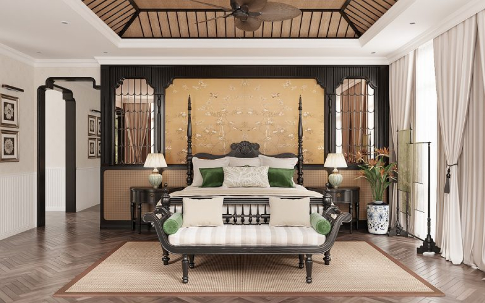 Hoang Mai Thao - Download Free Indochine Bedroom Interior Model 