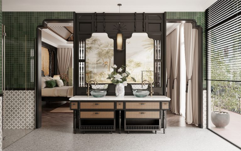 Hoang Mai Thao - Download Free Indochine Bedroom Interior Model 