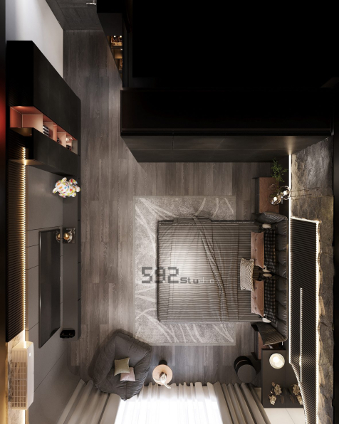 Hai Dang Vo - Download Free 3D Master Bedroom Interior Model 