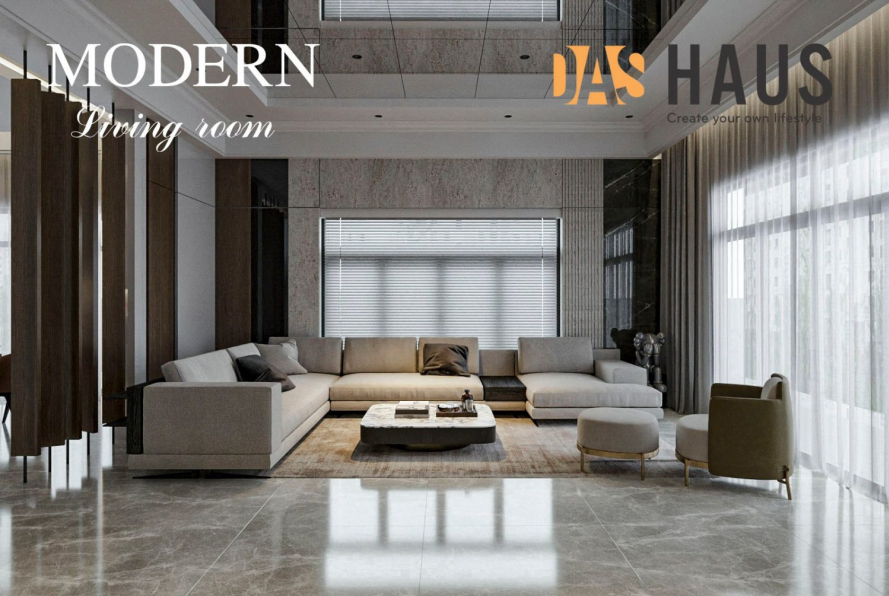 Tuan Tu Nguyen - 3D Living Room - Kitchen Interior Model Download 