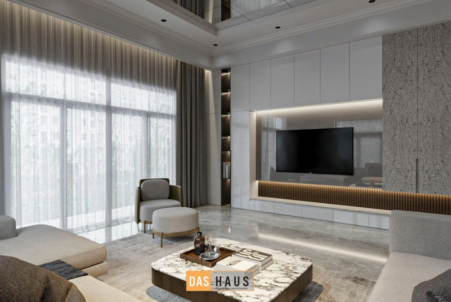 Tuan Tu Nguyen - 3D Living Room - Kitchen Interior Model Download 