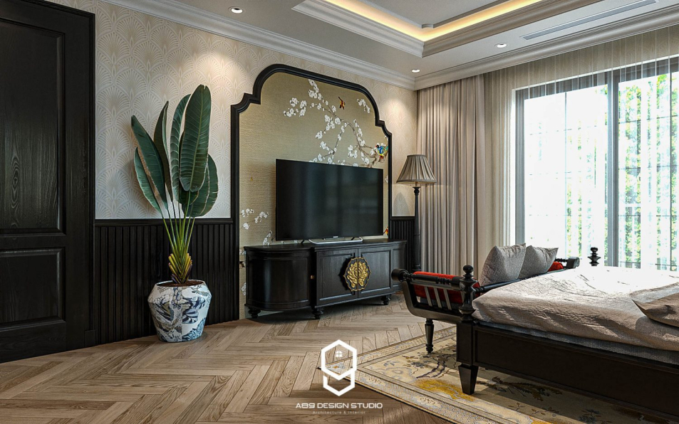 Pham Quang Huy - 3D Indochine Bedroom Interior Model Download 