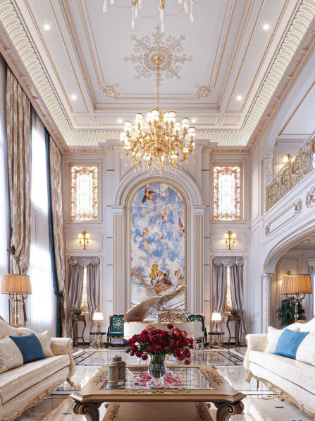 Pham Hai - Free 3D Neoclassical Living Room Interior Model Download 